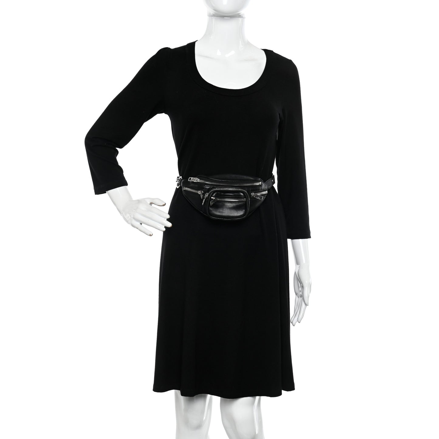 Lambskin Mini Attica Belt Bag Black