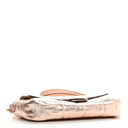 Fendi Vitello Laminato FF 1974 Embossed Baguette Rame 4 of 8