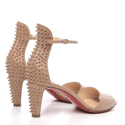 Christian Louboutin Patent Nappa Trezanita 70 Sandals 36 Nude 4 of 9