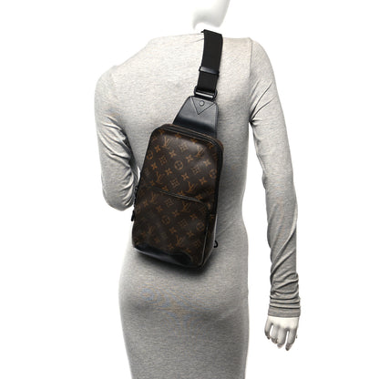 Louis Vuitton Monogram Macassar Avenue Sling Bag 2 of 9