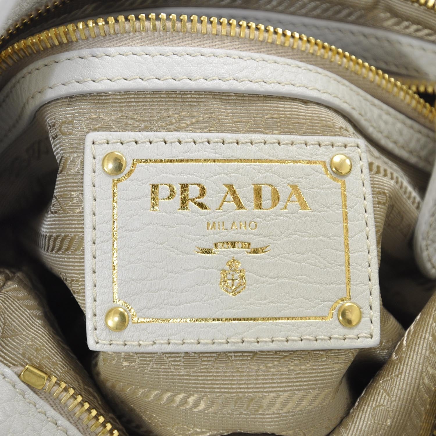 Prada Denim Logo Flat Messenger Bag 7 of 9