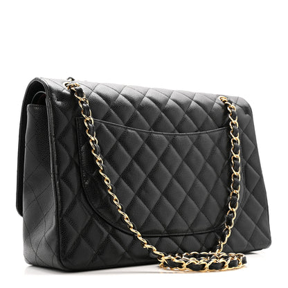 Chanel Caviar Quilted Maxi Double Flap Black 3 of 11