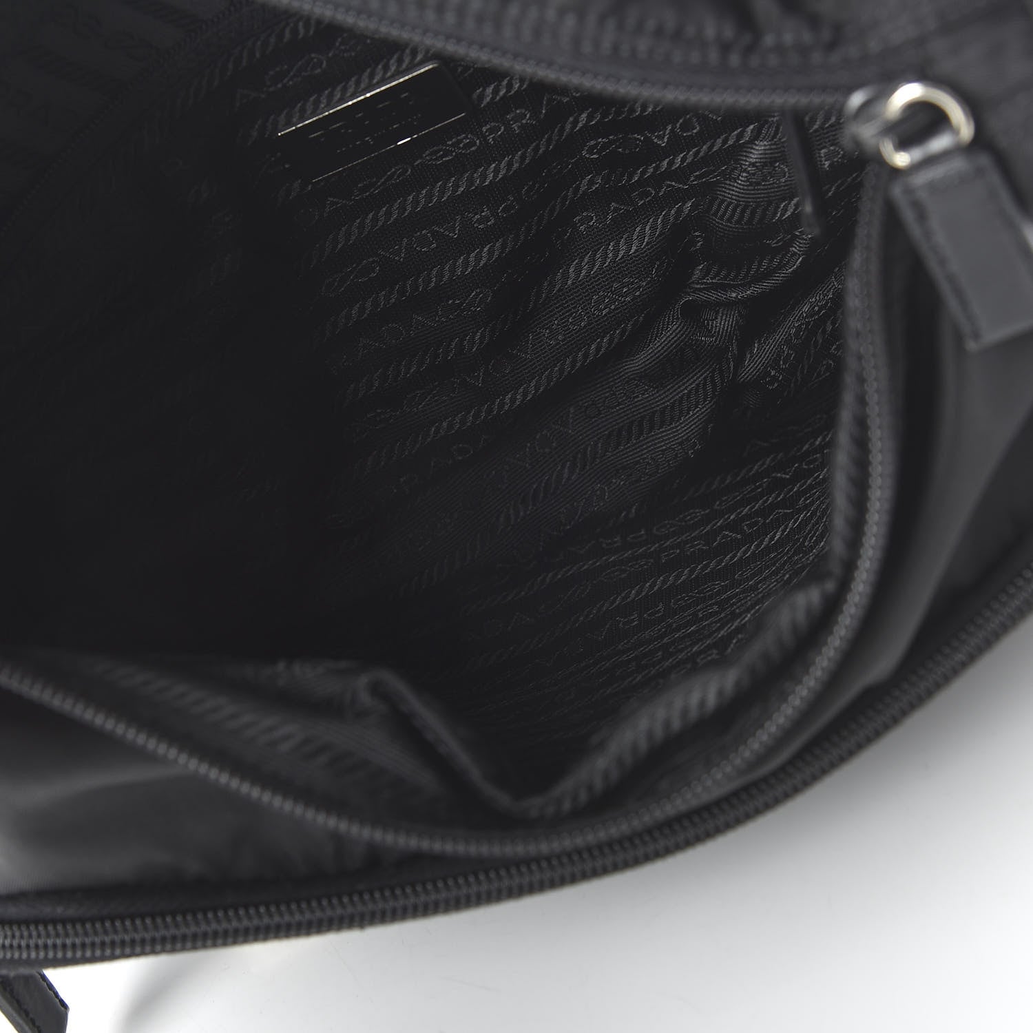 Prada Nylon Vela Messenger Bag Black 5 of 9