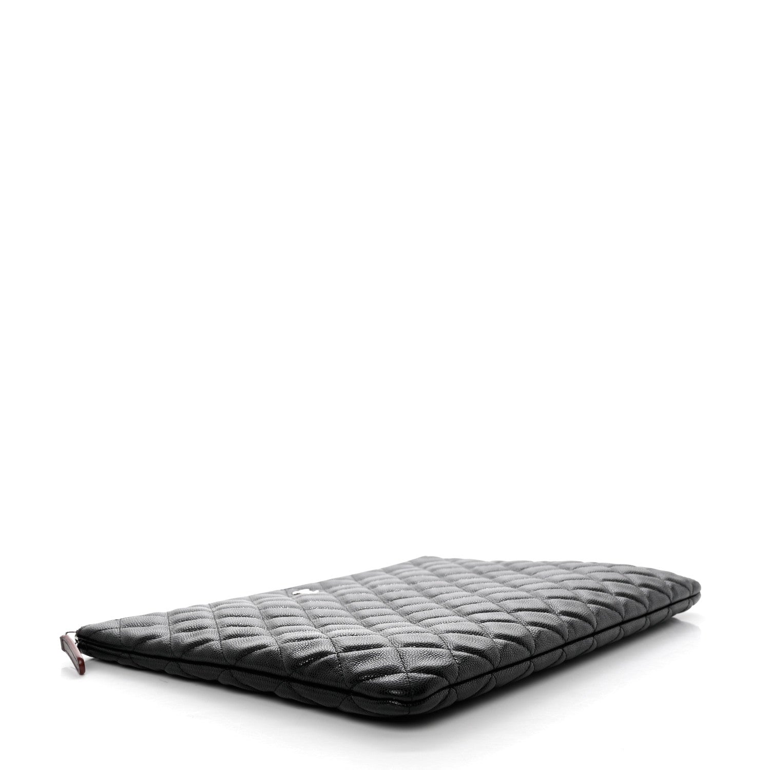 Chanel Caviar Quilted Large Cosmetic Case Black 4 of 7