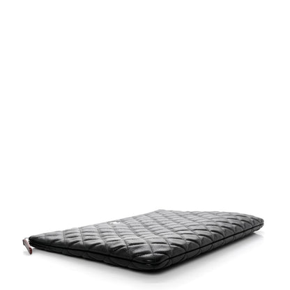 Chanel Caviar Quilted Large Cosmetic Case Black 4 of 7