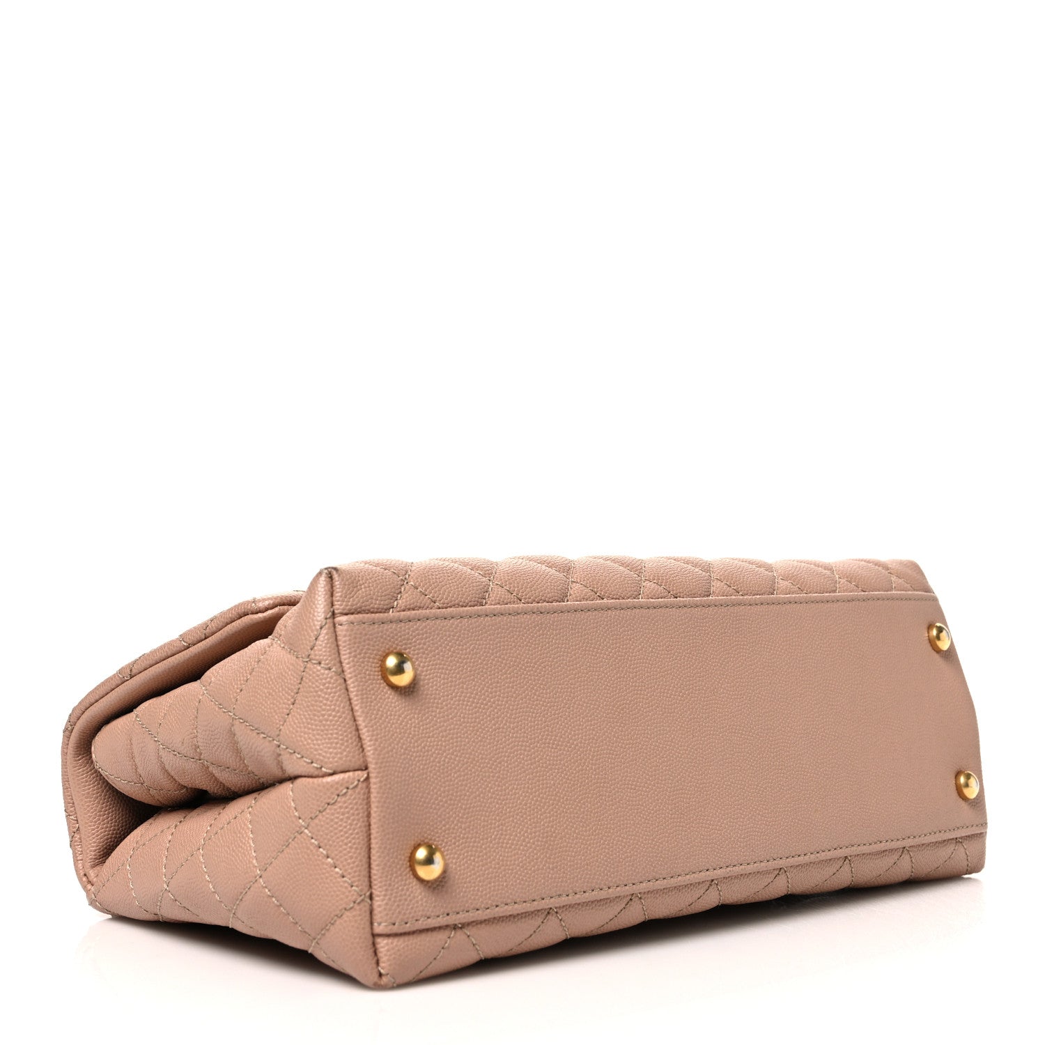 Chanel Caviar Lizard Embossed Quilted Small Coco Handle Flap Beige 4 of 10