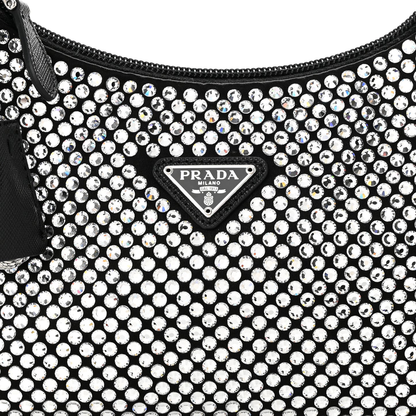 Satin Crystal Mini Re-Edition 2000 Bag Cristal