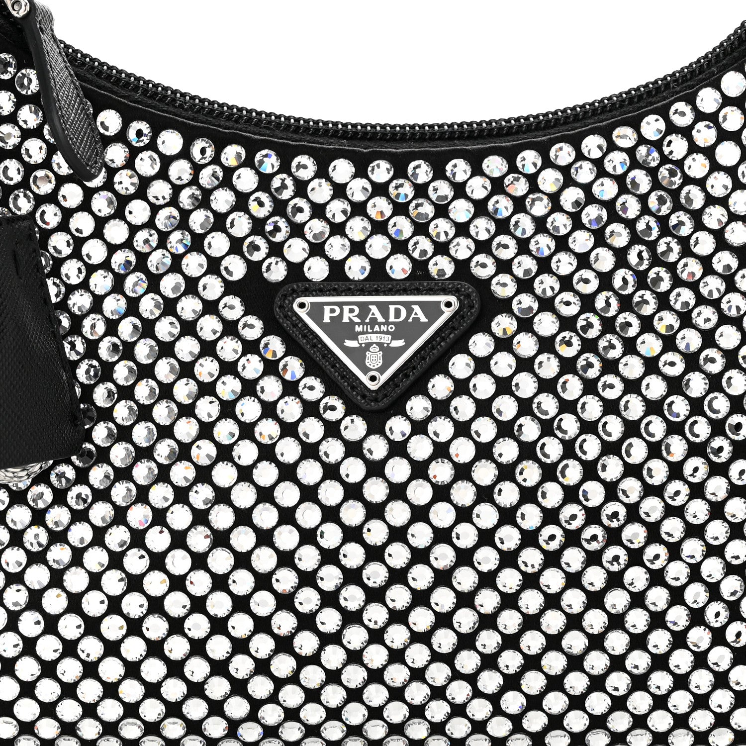 Prada Satin Crystal Mini Re-Edition 2000 Bag Cristal 7 of 9