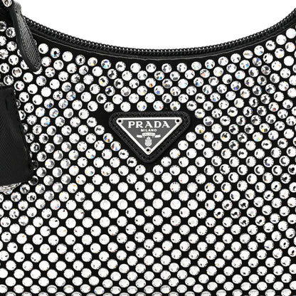 Prada Satin Crystal Mini Re-Edition 2000 Bag Cristal 7 of 9