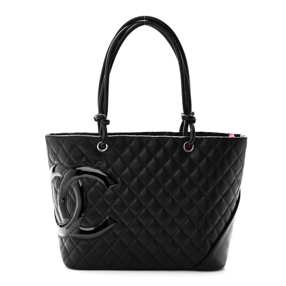 Chanel Calfskin Quilted Large Cambon Tote Black 1 of 10