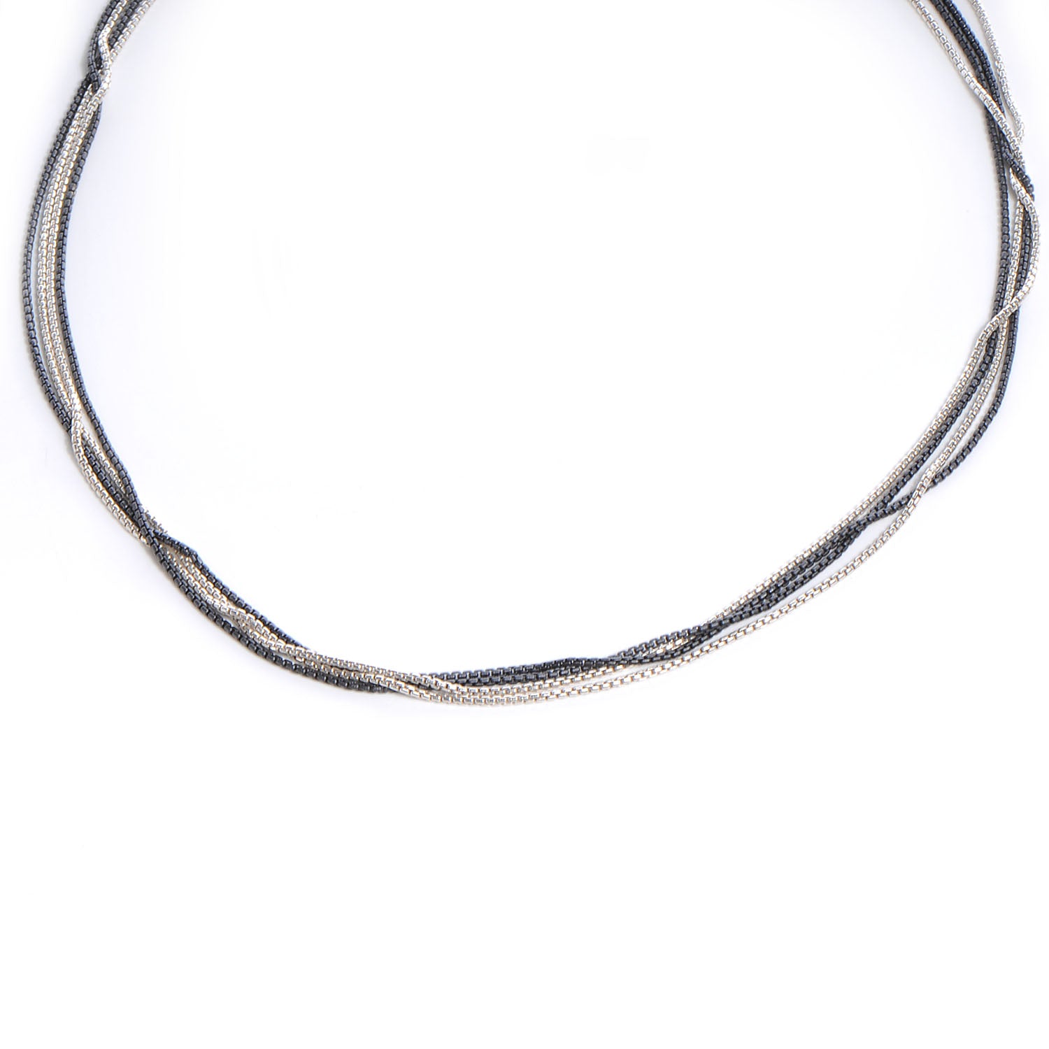 David Yurman Sterling Silver Multi-Chain Necklace 1 of 5
