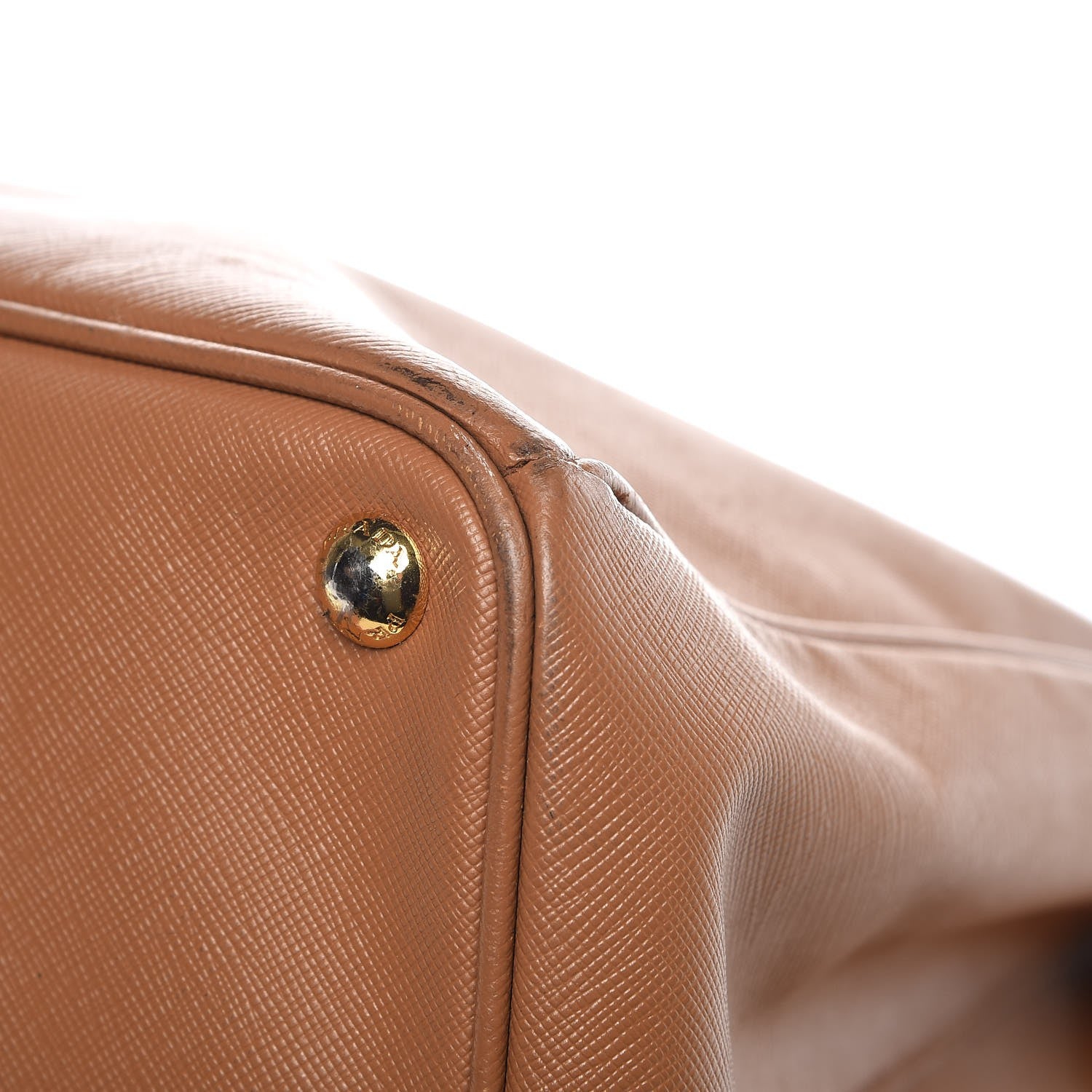 Prada Saffiano Lux Extra Large Galleria Double Zip Tote Caramel 16 of 18
