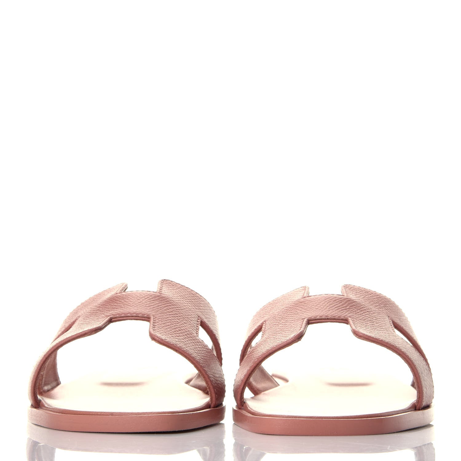 Hermes Epsom Oran Sandals 37 Rose Aube 2 of 8