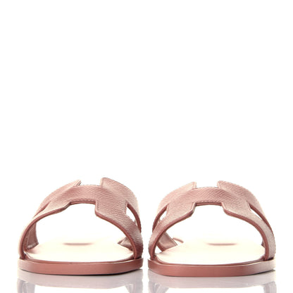 Hermes Epsom Oran Sandals 37 Rose Aube 2 of 8