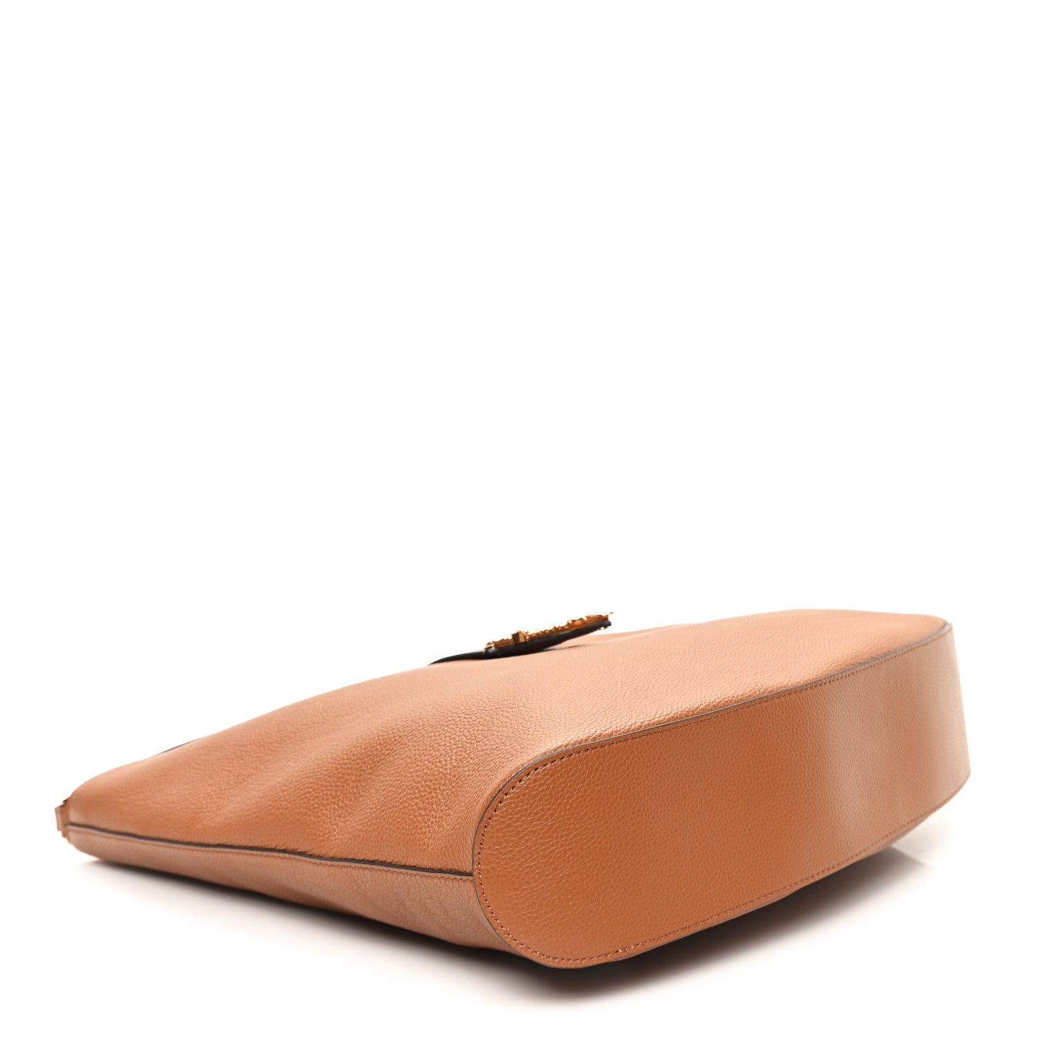 Versace Grainy Calfskin Virtus Hobo Caramel 4 of 9