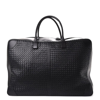 Bottega Veneta Nappa Intrecciato Luggage Travel Bag Nero Black 1 of 15