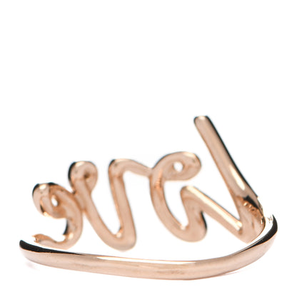 Tiffany 18K Rose Gold Paloma's Graffiti Love Ring 55 7.25 3 of 5