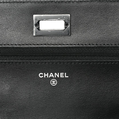 Chanel Aged Calfskin Quilted Reissue Wallet On Chain WOC So Black 5 of 9