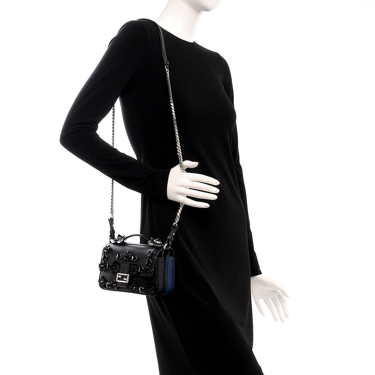 Vitello Dolce Flowerland Bi-Color Micro Double Baguette Black Iris