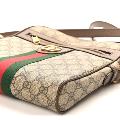 Gucci GG Supreme Monogram Web Small Ophidia Messenger Bag Brown 10 of 12