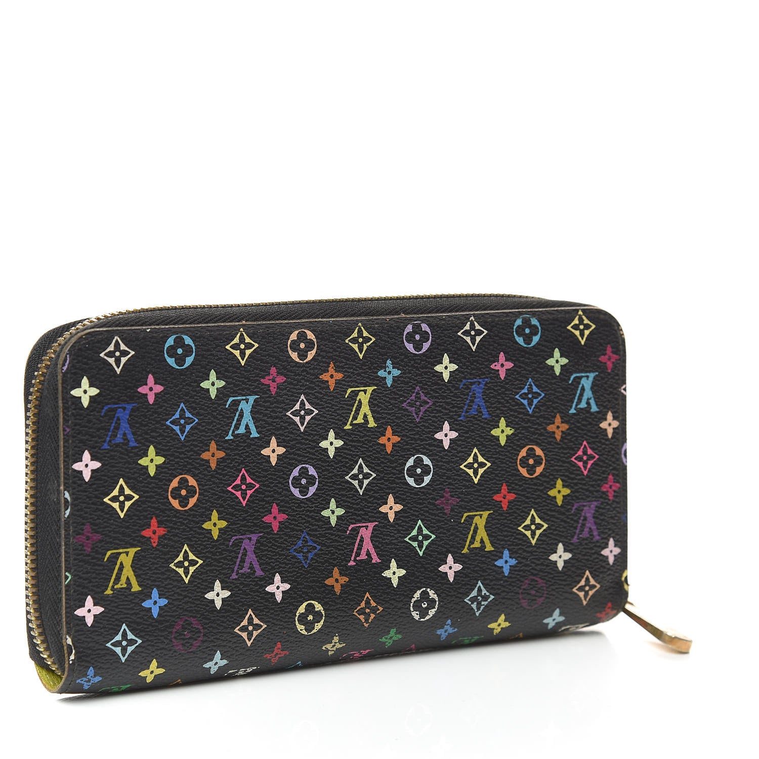 Louis Vuitton Monogram Multicolor Zippy Wallet Black Pistachio 3 of 8