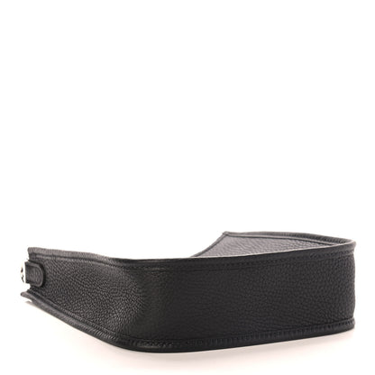 Hermes Taurillon Clemence Amazone Sangle Cavale Evelyne TPM Black Noisette 4 of 10