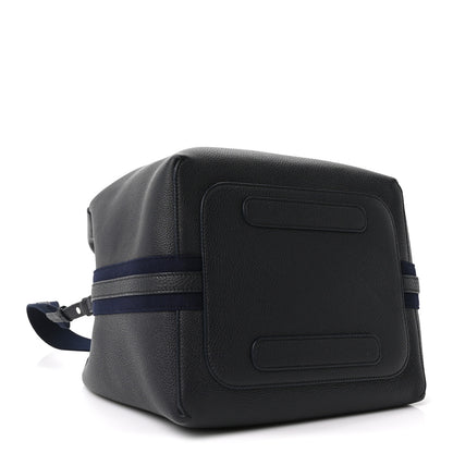 Loro Piana Grained Calfskin Large Bale Bag Navy Blue 5 of 10