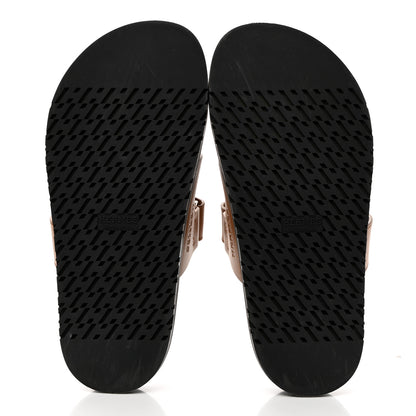 Hermes Calfskin Womens Chypre Sandals 36.5 Naturel 5 of 9