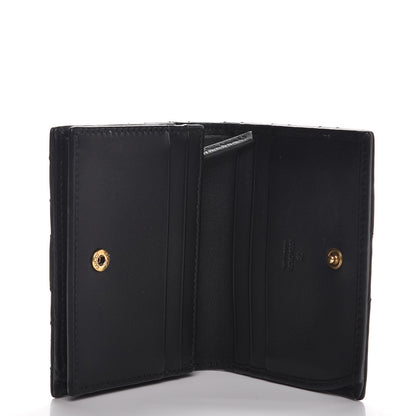 Gucci Calfskin Matelasse GG Marmont Card Case Wallet Black 5 of 7