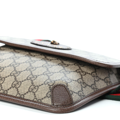 Gucci GG Supreme Monogram Neo Vintage Web Belt Bag Brown 9 of 9