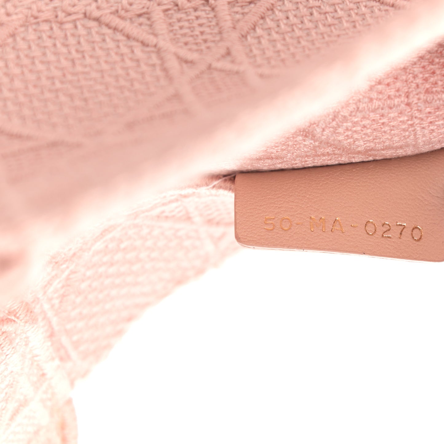 Canvas Embroidered Cannage Medium Book Tote Bois De Rose