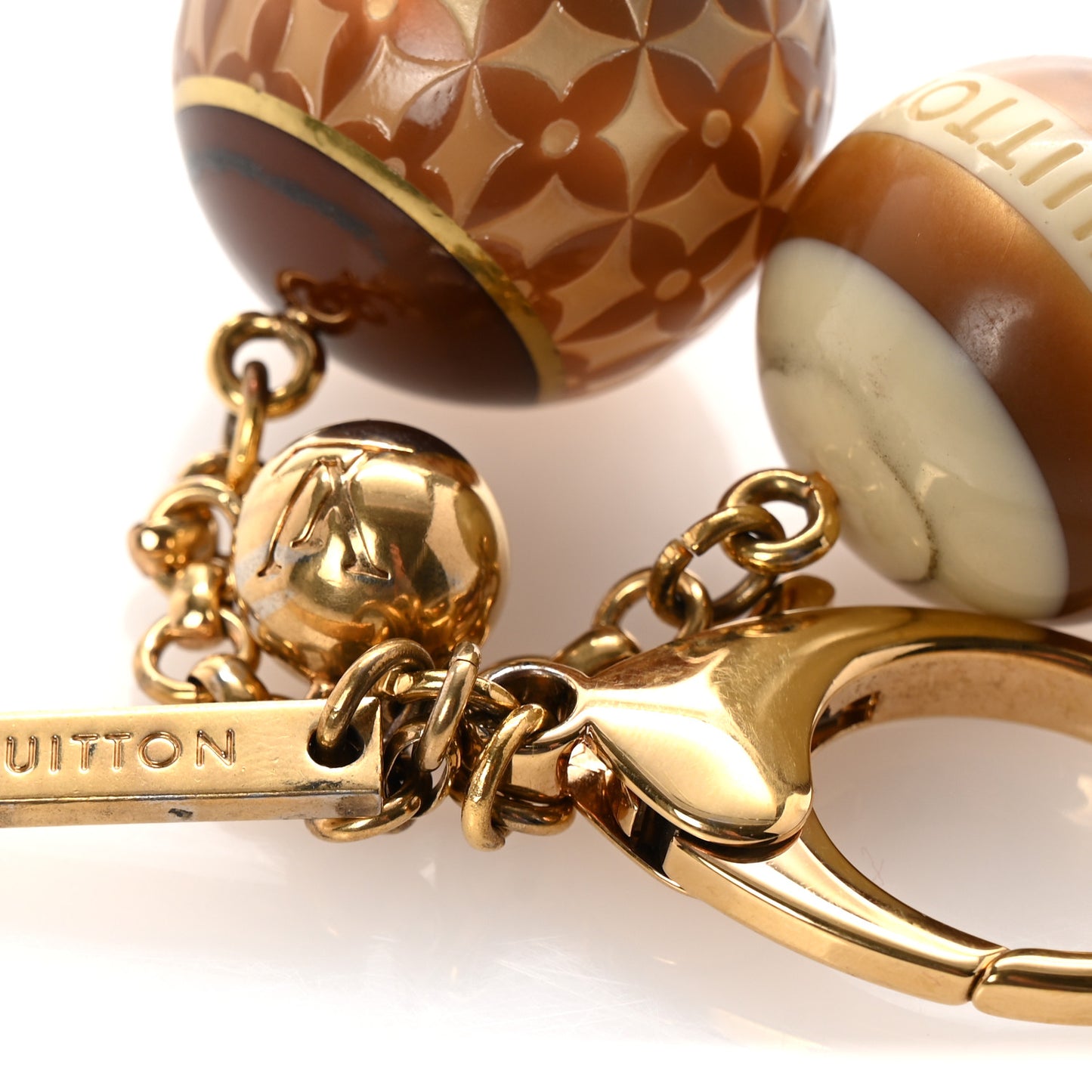 Mini Lin Croisette Bag Charm Beige