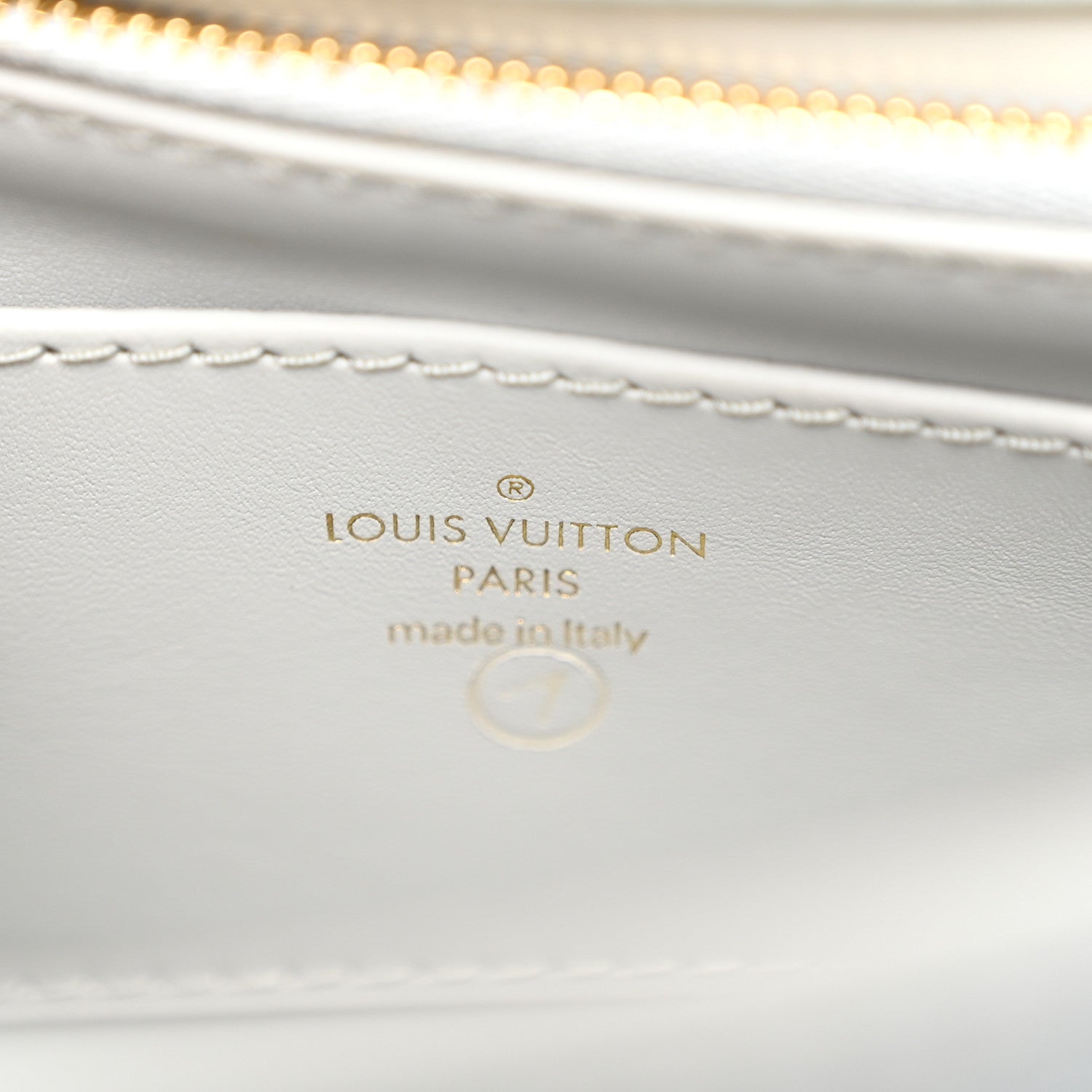 Louis Vuitton Lambskin Malletage GO-14 MM Ecume 7 of 11