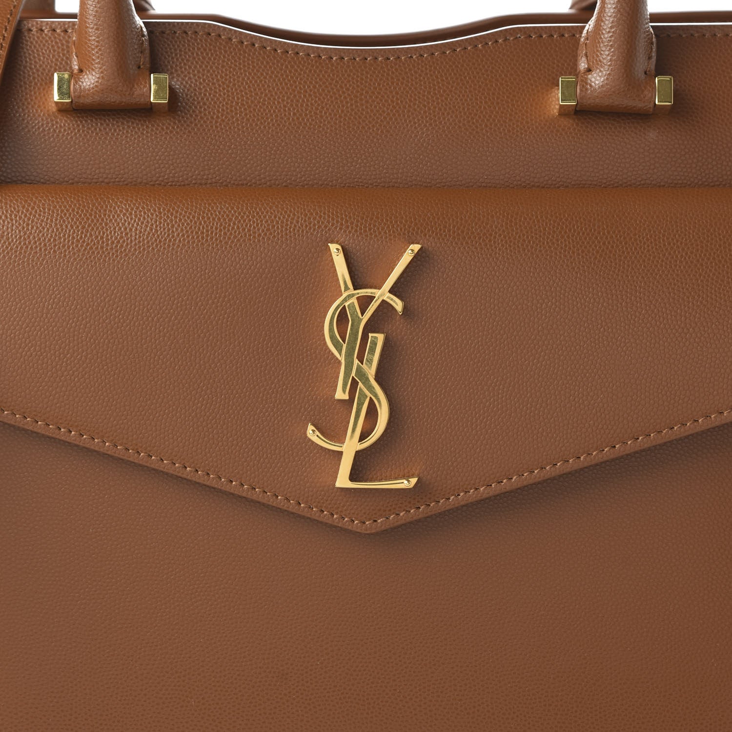 Saint Laurent Grain De Poudre Medium Uptown Tote Brick 18 of 20