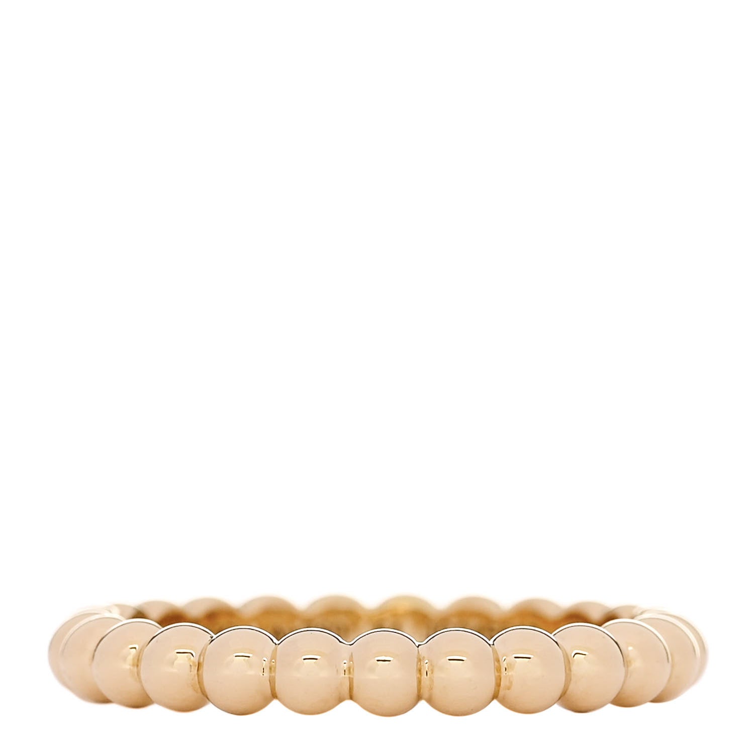 Van Cleef & Arpels 18K Yellow Gold Small Perlee Ring 54 6.75 1 of 5