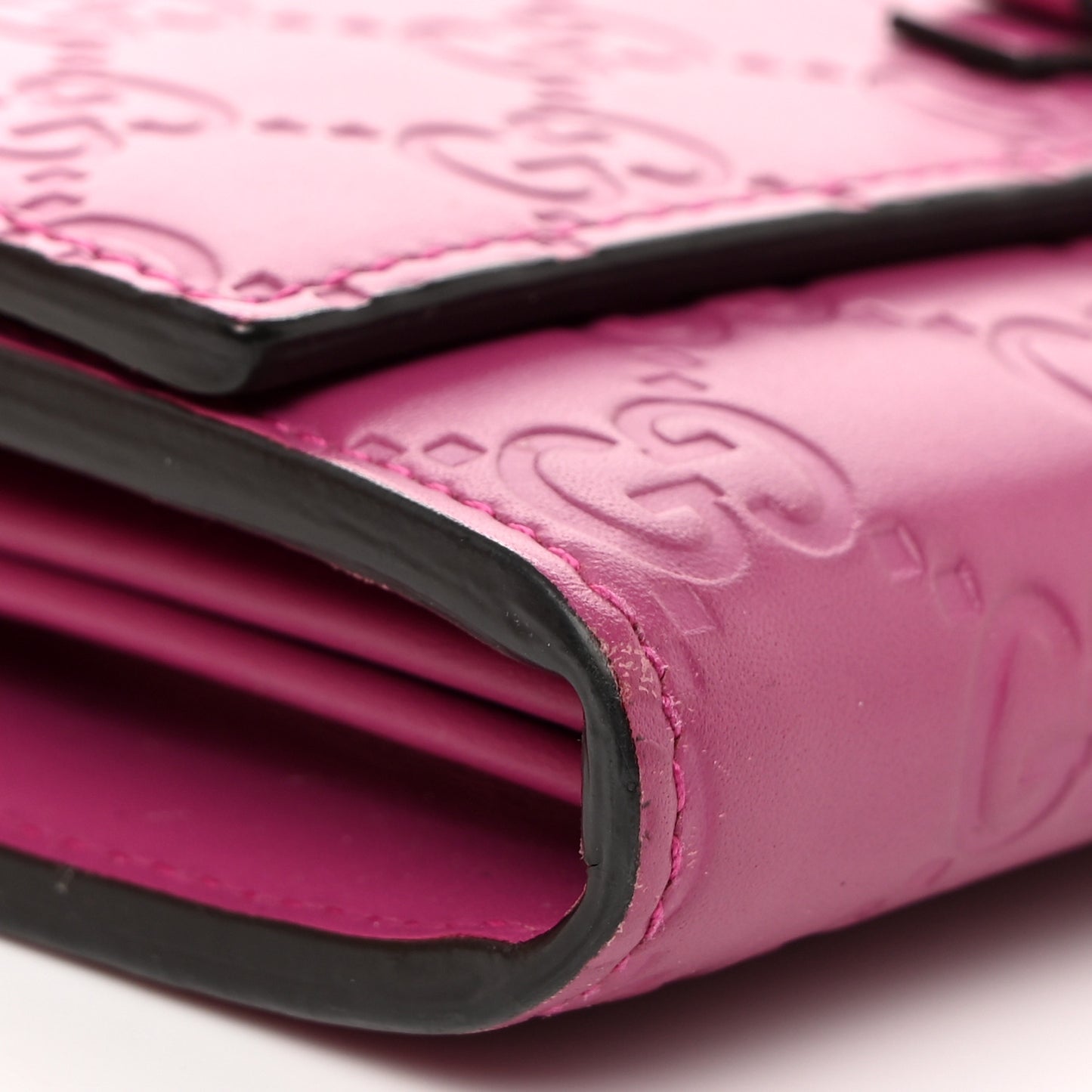 Guccissima Signature Bowy Continental Wallet Peonia Flower