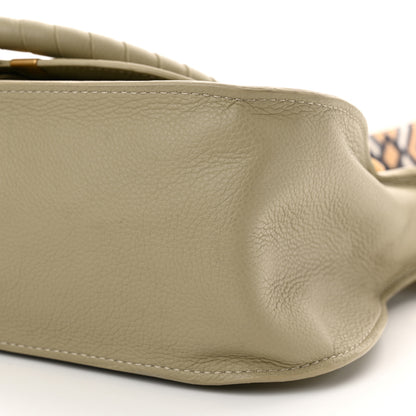 Chloe Calfskin Braided Medium Marcie Double Carry Slate Green 10 of 10