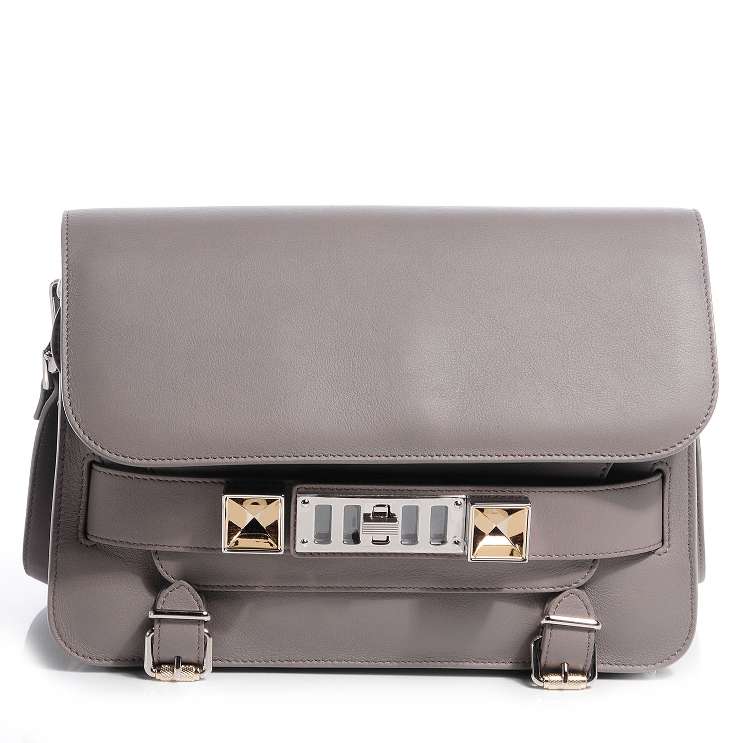 Smooth Leather PS11 Classic Shoulder Bag Mushroom