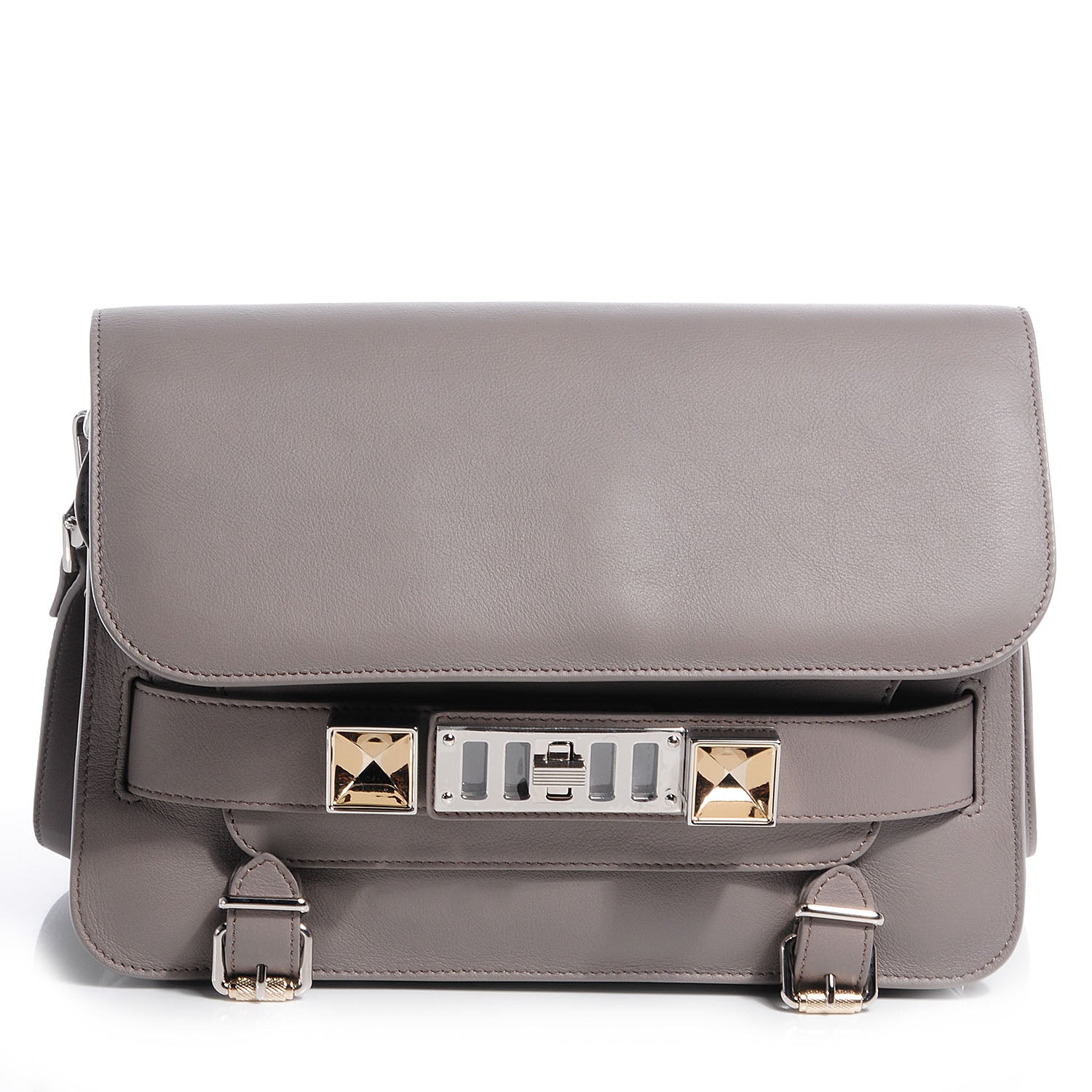 Proenza Schouler Smooth Leather PS11 Classic Shoulder Bag Mushroom 1 of 9