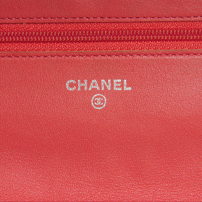 Chanel Patent Quilted Brilliant Wallet On Chain WOC Pink 6 of 8
