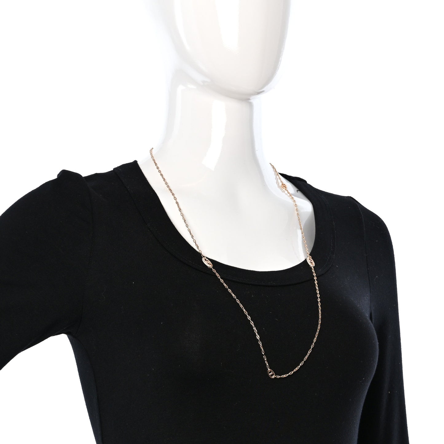 18K Rose Gold Diamond Farandole Necklace 80