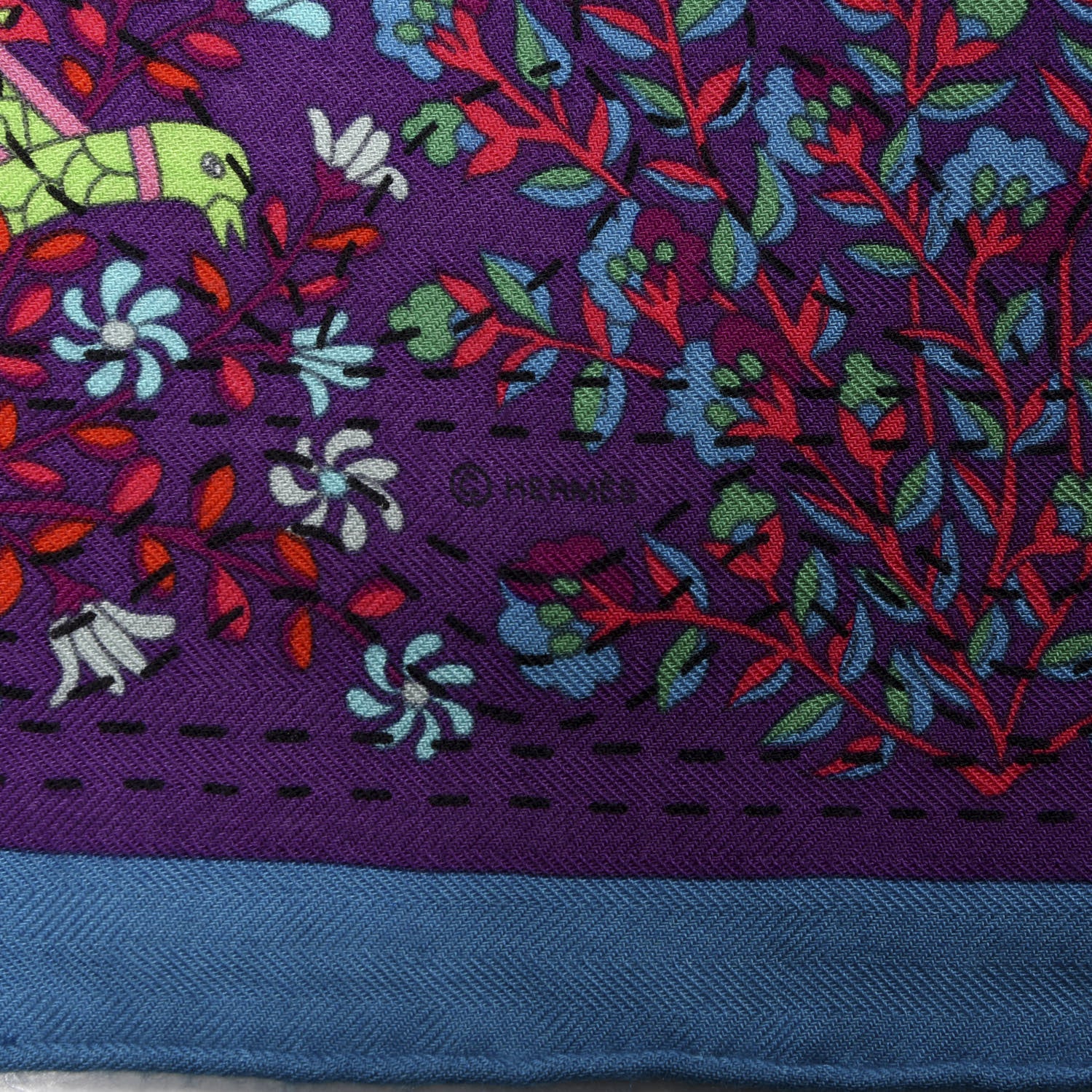 Hermes Cashmere Silk Pique Fleuri de Provence Shawl 140 2 of 5