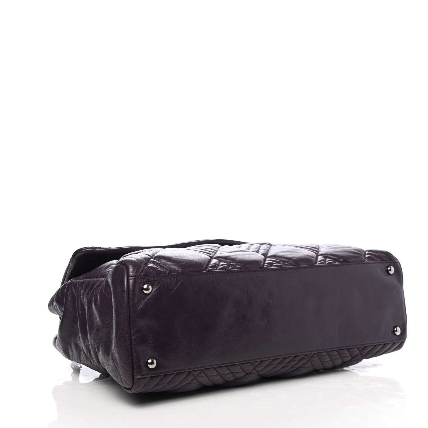 Chanel Lambskin In and Out XL Maxi Flap Dark Purple 3 of 4