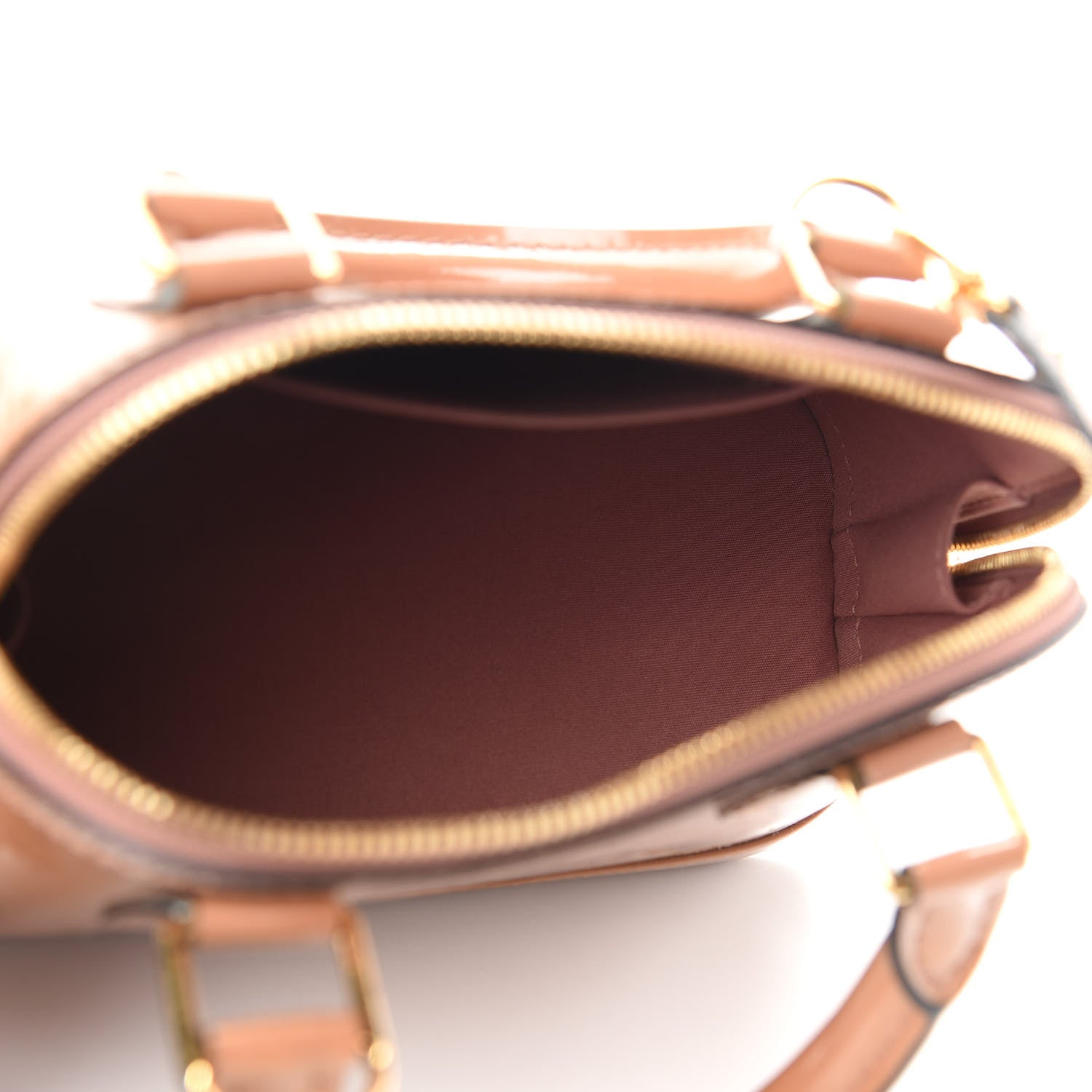 Louis Vuitton Vernis Alma BB Rose Velours 5 of 9