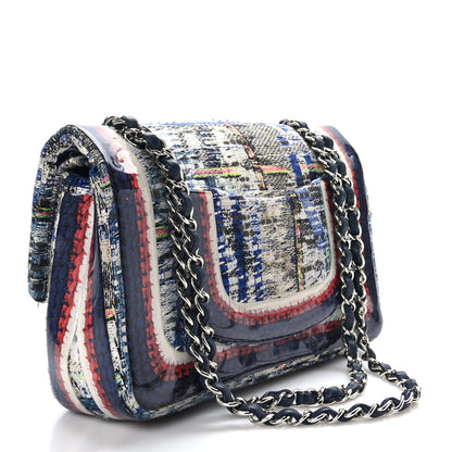 Chanel Tweed Silicone Embroidered Medium Double Flap Multicolor 3 of 10