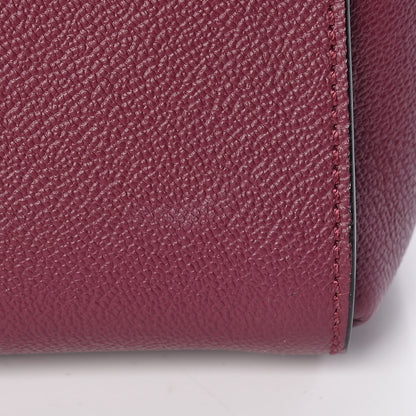 Burberry Soft Grain Calfskin Small Buckle Tote Dark Plum 12 of 12
