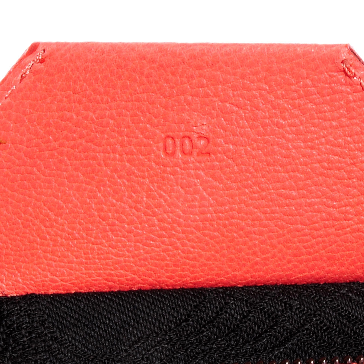 Leather PS1 Pouch Messenger Bag Neon Coral