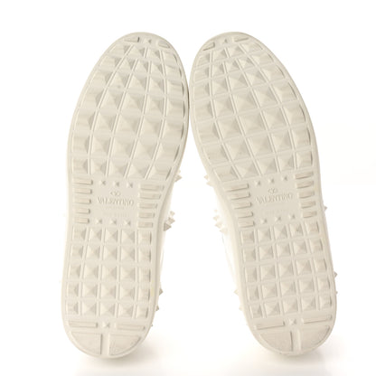 Valentino Garavani Calfskin Rockstud Untitled Open Sneakers 37 White 5 of 15