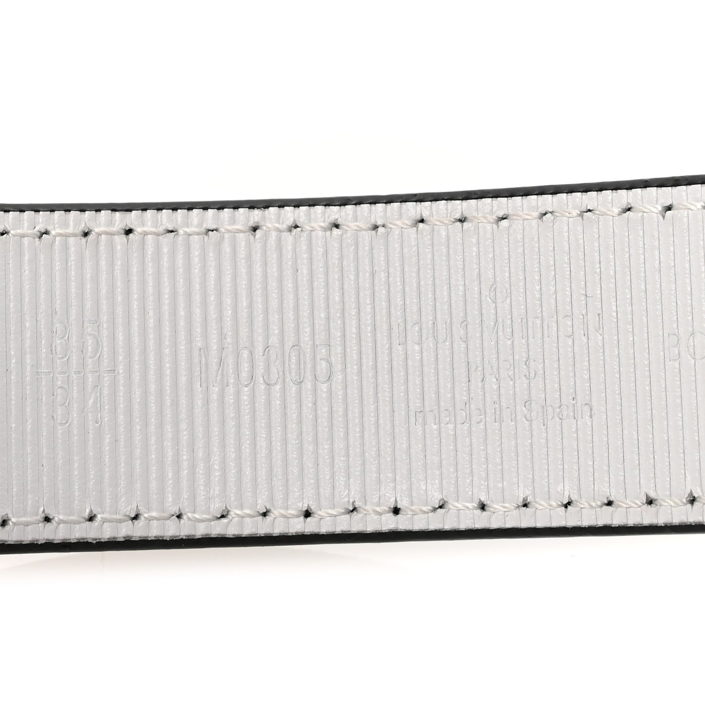 Epi 25mm LV Reversible Belt 85 34 Black White