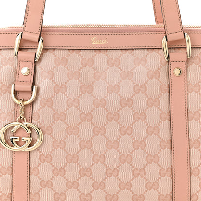 Gucci Crystal Monogram Medium Abbey Tote Blush 8 of 10